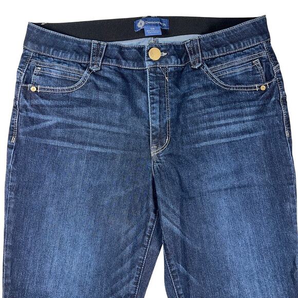 Democracy "Ab"solution Ankle Skimmer Indigo Denim Skinny Jeans Size 16 - Picture 2 of 13